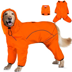 Manteau ADNIKIA pour chien avec capuche amovible, garde le chien au sec.