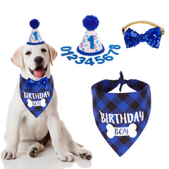 ADOGGYGO chapeau anniversaire chien avec nombre, parfait pour photos souvenir