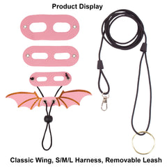 Matériaux doux cuir et nylon durable du harnais ADOGGYGO pour dragon barbu.