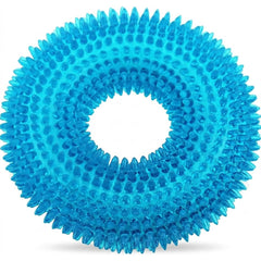 ADUCK Donut Anneau Bleu: jouet mordant doux et durable pour chiens