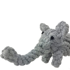 ADUCK jouet corde chiot éléphant en coton, idéal pour jeux et stimulation buccale.