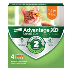 Advantage XD, bouteille d'application topique pour petits chats, protection antipuce.