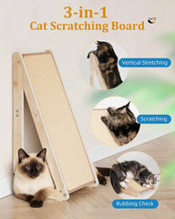 Aechonow griffoir sisal 26,4'' en montée pour chats actifs.