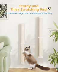 Aechonow poteaux sisal 34 pouces duo en utilisation.