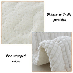 Couverture chien peluche antiderapante AEEISHOMEREFORM, stabilité renforcée sur le canapé