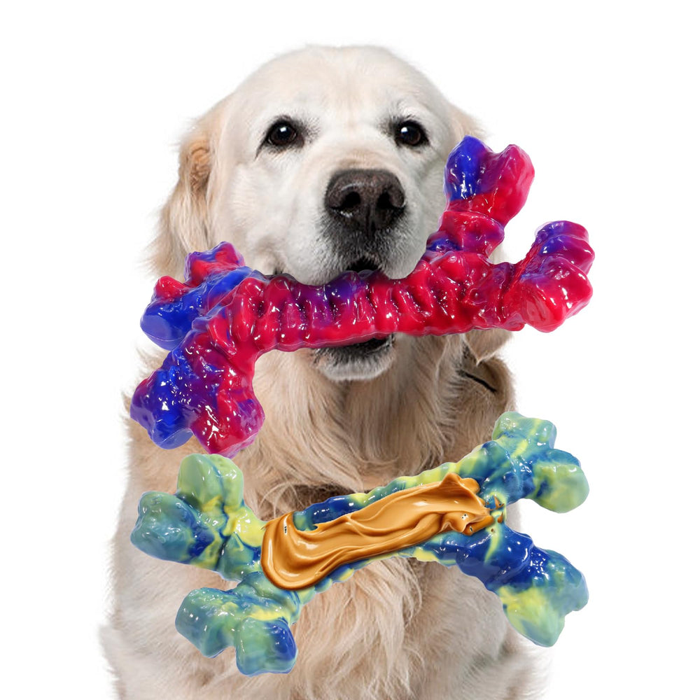 Jouet Aelflane os chien indestructible, parfait pour le mâchage intensif quotidien.