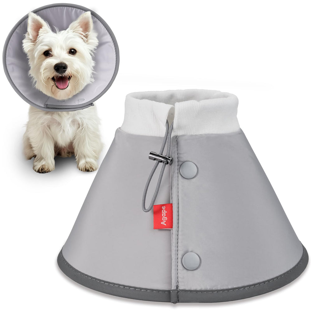 Agape cone doux et léger pour petits chiens et chats, favorisant un sommeil sans contrainte.