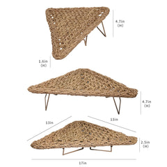 AGGQQA hamac formes-rectangulaire-triangle s'adapte au terrarium et offre confort.