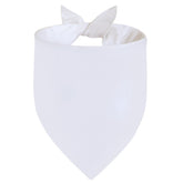 Bandana Agroon pour chien blanc XL, accessoire coton durable pour séance photo.