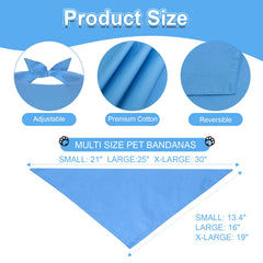 Bandana Agroon bleu grand, vue arrière, réversible et confortable.