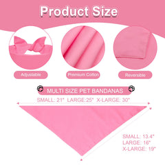 Bandana Agroon rose XL, vue arrière, motif réversible pour varier le look.