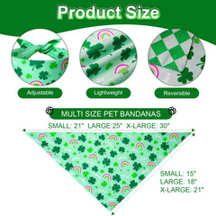 Bandana Agroon motif bonne chance sur chien, look joyeux