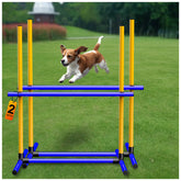 AHAILUOO barres reglables-hauteur pour chien, ajustement rapide selon la taille.