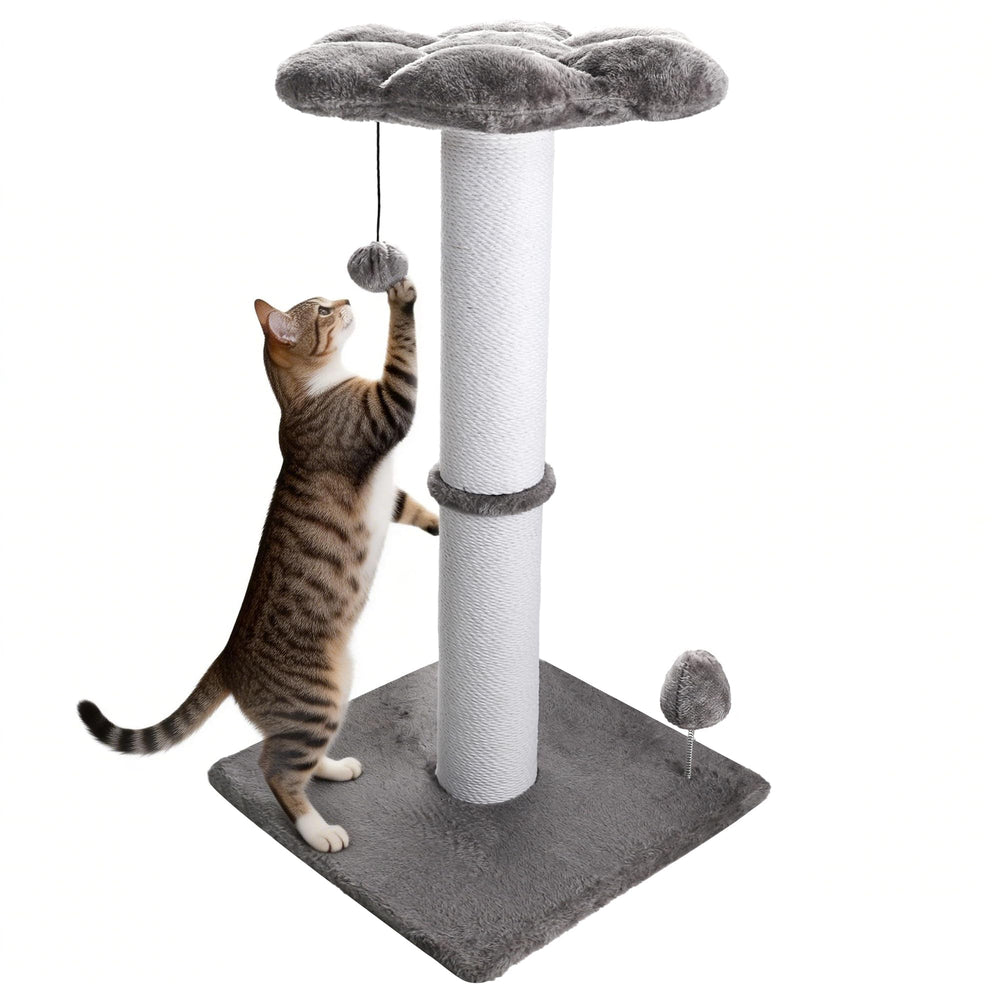 Ahomdoo post-chat-hauteur-30-pouces : poste idéal pour étirer les muscles et faire les griffes.