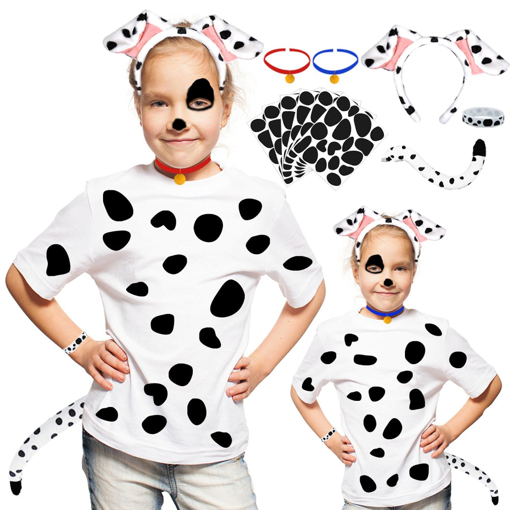 Ahuimeius dalmatien set – oreilles pour un déguisement amusant et confortable