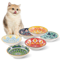Bols AHX pour chat multicolores, repas pratique et convivial.
