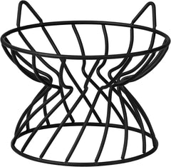 AHX support-chat-haut-bol-noir: confort amélioré lors des repas.