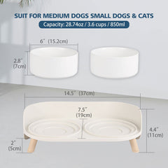 AHX support hauteur pour bols chien, posture améliorée lors des repas.