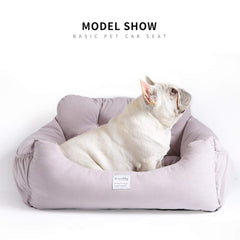Aidoupet Booster Seat: utilisation arrière pour déplacement familial en toute sérénité.