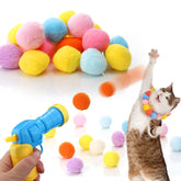 AIERSA Lanceur-balles-chat-peluche, jouet interactif stimulant le lien avec votre chat.