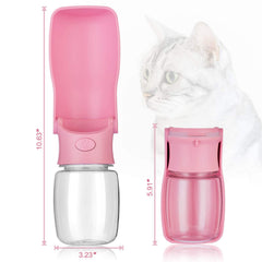 AIKIDS bouteille eau chien capacite 550ml rose, parfaite pour sorties longues