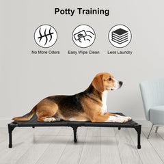 Aimease lit chien surélevé base imperméable pour extérieur propre