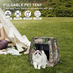 Tente chat Aimease pliable pour faciliter le transport et le rangement.