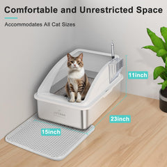 Tapis à litière double couche pour capturer les particules.