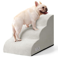 Airpanda escalier 3 étages pour chien et chat sur canapé, facilite l’accès.