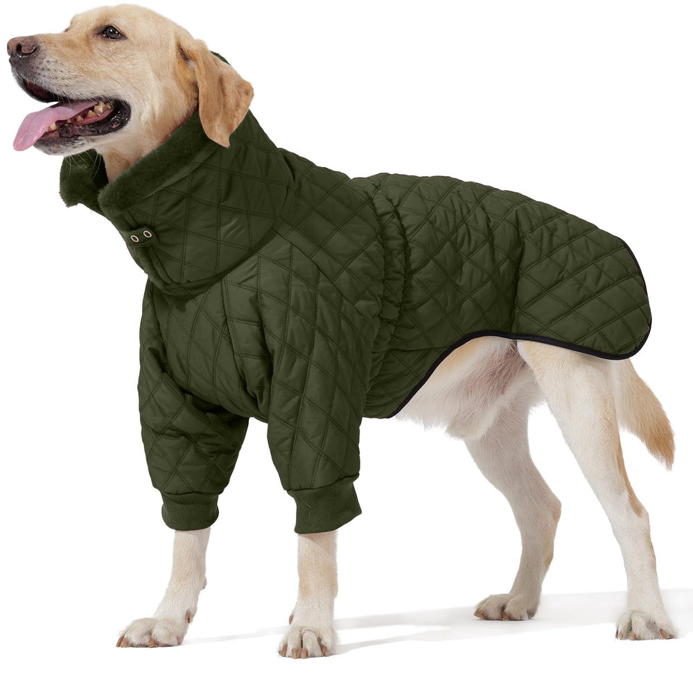 Manteau AITOLI chien avec fermeture-éclair double, protection du vent et de la pluie.