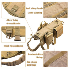 Système MOLLE AIWAI, répartition équilibrée des charges avec accessoires.