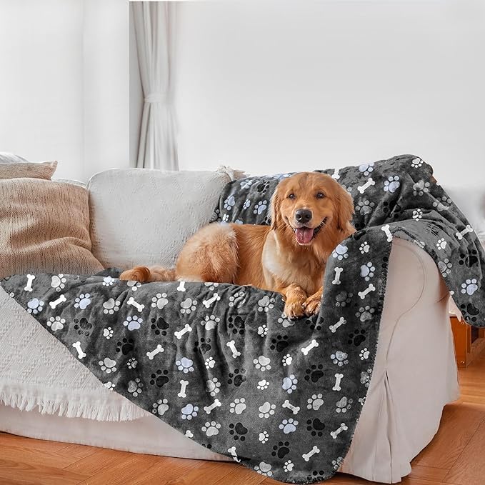 AIWEK couverture chien motif imprimé protège des taches et déversements.