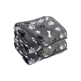 AIWEK couverture chien motif patte os pour canapé, confort chaud et style ludique