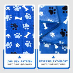 AIWEK velours double-face bleu, douceur luxueuse pour le quotidien des animaux.