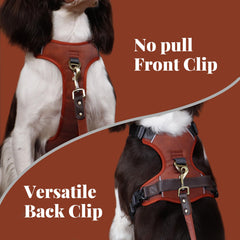 AKAILEA harnais chien moyen, poignée pratique pour aider le chien en voiture.