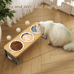 AKAOLA bol chat incline 10° pour repas ergonomique et peu de déversements