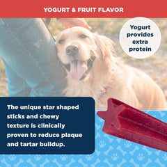 AKC Yogourt et Fruits peut aider à réduire dépôts et tartre.