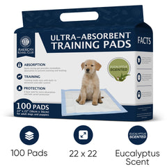 AKC Pads format 22x22 po vert : tapis spacieux pour chiots.