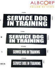 Patch Albcorp en polyester durable conçu pour un usage quotidien.