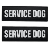 Patch réfléchissant ALBCORP CHIEN DE SERVICE pour meilleure visibilité nocturne.