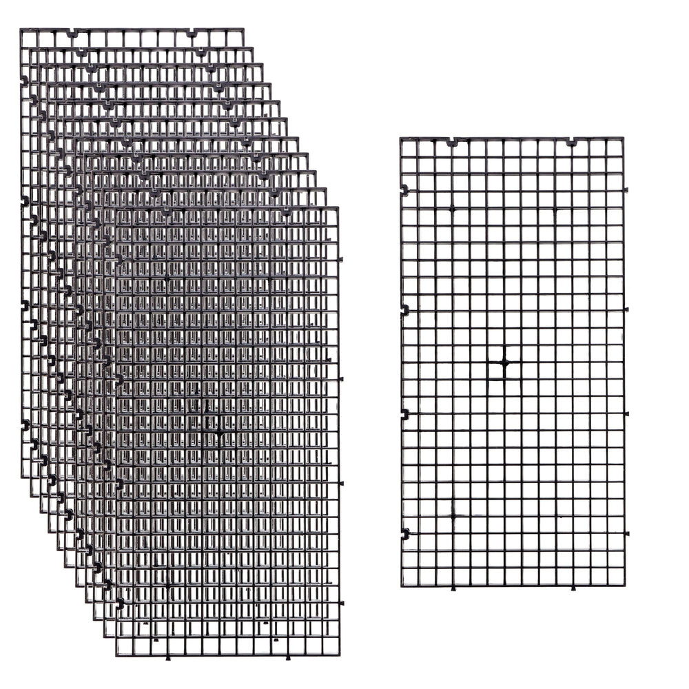 ALEGI diviseur bac aquarium grille plastique noir, séparation sûre des poissons.