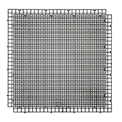 ALEGI diviseur-grille noir, organisation flexible et séparation des zones aquatiques.