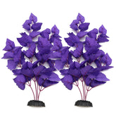 Plantes en soie Alegi pour aquarium violet, 16 pouces, décor durable et sûr.