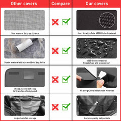 ALEIFLE poches-maille-portieres-voiture-chien: rangements pratiques pour friandises et jouets.