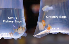 AlfaEx Sacs Poissons Clarté Supérieure, sac transparent facilitant le contrôle.