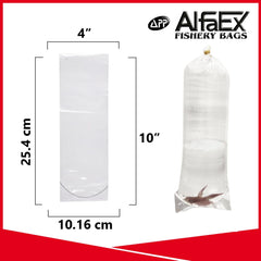AlfaEx Sacs Poissons Scelage Rapide, fermeture sécurisée lors du transport.