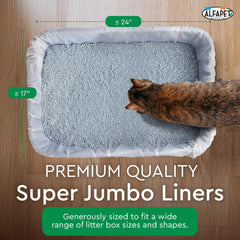 Alfapet sacs litière résistants griffes pour chats actifs.