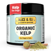 Alice et Eli poudre kelp biologique pour chien, pelage sain et brillant
