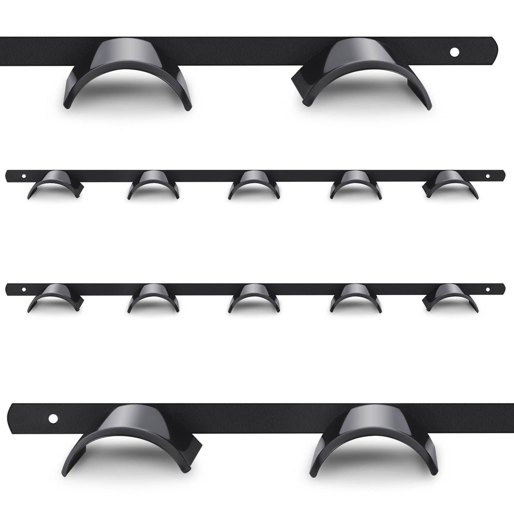 Aliceset porte-bride mural 5 emplacements noir, rangement clair pour renes