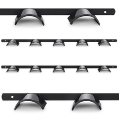 Aliceset porte-bride mural 5 emplacements noir, rangement clair pour renes